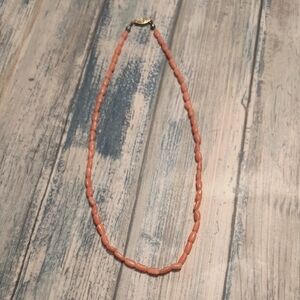 Danity Coral Beaded Necklace